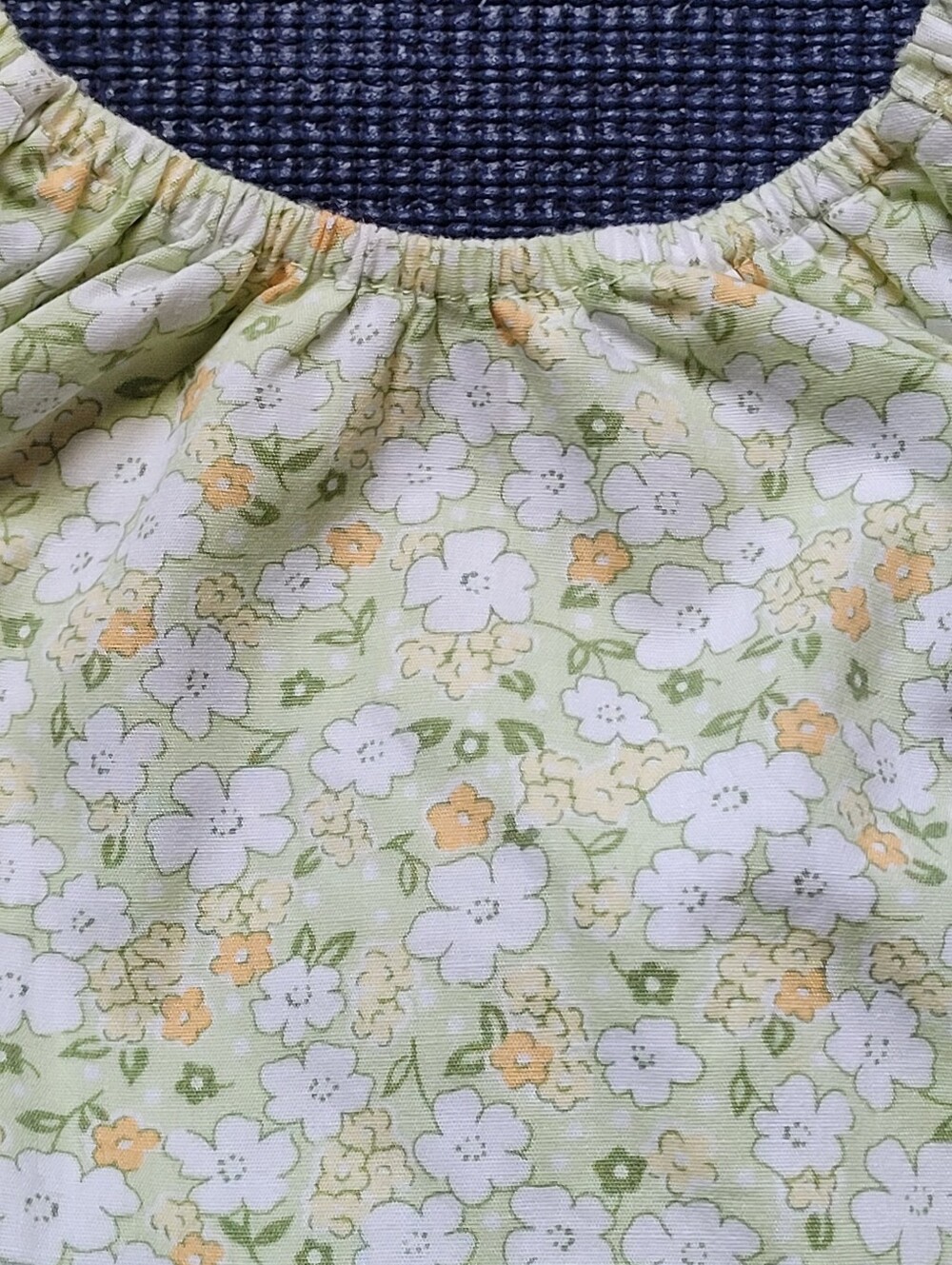 Janie and Jack Green Floral Sunsuit 0-3 mth NWT - Picture 2 of 9